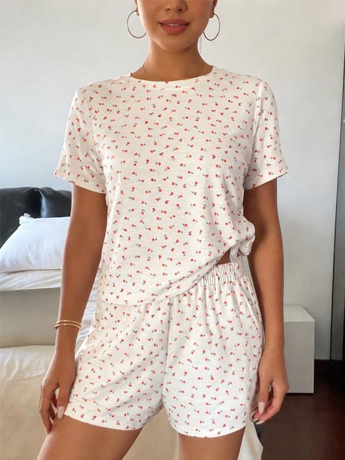 cotton-sleepwear-roses-pattern-set-1 womens loungewear