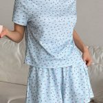 cotton-sleepwear-roses-pattern-set-4 womens loungewear