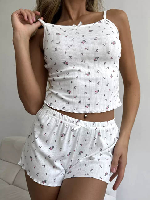 cotton-sleepwear-sling-shorts-set-2 womens loungewear