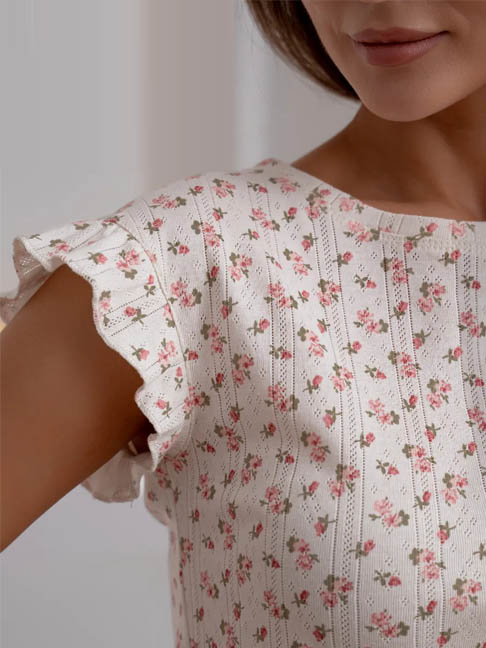 pajamas-2-pieces-bows-sleepwear-5 womens loungewear