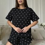 pajamas-crown-pattern-hollow-sleepwear-set-4 womens loungewear