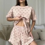 pajamas-crown-pattern-hollow-sleepwear-set-5 womens loungewear