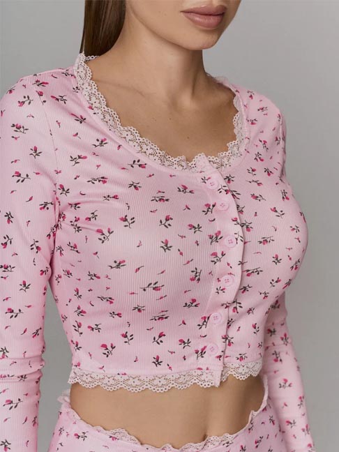 pajamas-set-foral-sleepwear-suit-4 womens loungewear