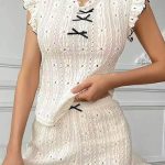 pajamas-set-texture-sleepwear-suit-2 womens loungewear