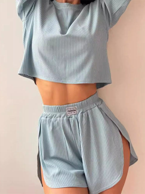 pajamas-soft-vertical-lines-sleepwear-set-1 womens loungewear