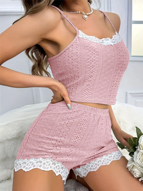 sleepwear-set-lace-hollow-loungewear-set-7 womens loungewear