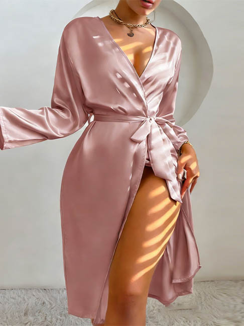 women-pajamas-basic-nightgown-6 women silk robe