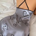 women-pajamas-hearts-pattern-1 sleepwear dress