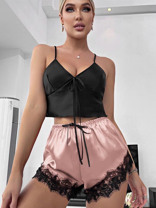 women-pajamas-lace-2-pieces-set-8 womens nightgown