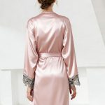 women's nightgown-lace-cuff-6 women silk robe