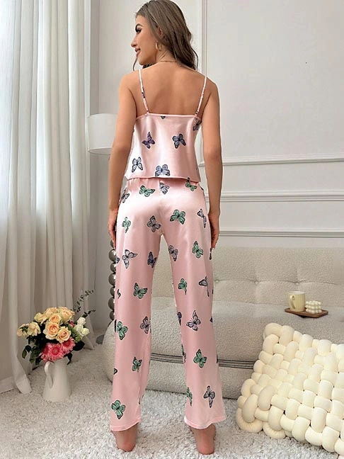 women's nightgown-pink-suit-2 womens loungewear