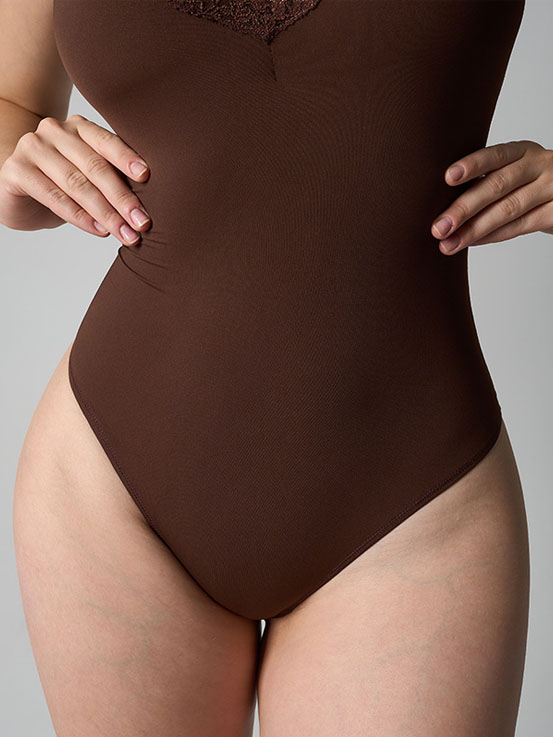 women-shapewear-lace-neck-bodysuit-12 Women Shapewear Lace Neck Bodysuit WS06