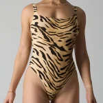 women-shapewear-tiger-stripes-bodysuit-1 seamless shapewear