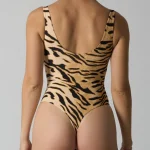women-shapewear-tiger-stripes-bodysuit-2 seamless shapewear