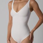 women-shapewear-v-neck-bodysuit-1 seamless shapewear