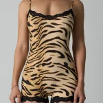women-shapewear-yellow-tiger-bodysuit-1 seamless shapewear