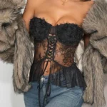 black-perspective-lace-top-5 club outfit