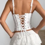 white-hollow-corset-top-5 club outfit