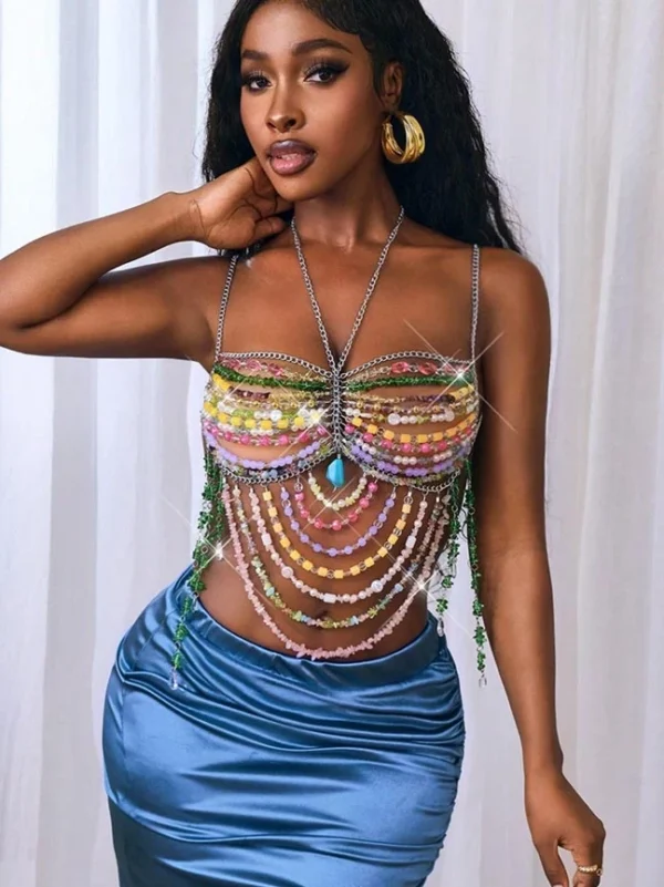 beaded-bra-candy-cake-1 Girl wear jewelry beaded bra