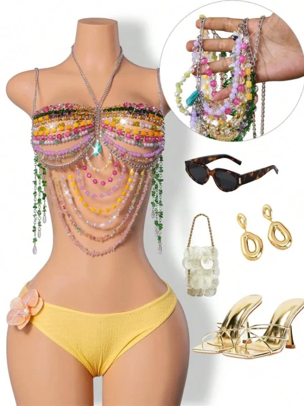 beaded-bra-candy-cake-5 Girl wear jewelry beaded bra
