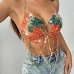 beaded-bra-exotic-beauty-3 Girl wear jewelry beaded bra