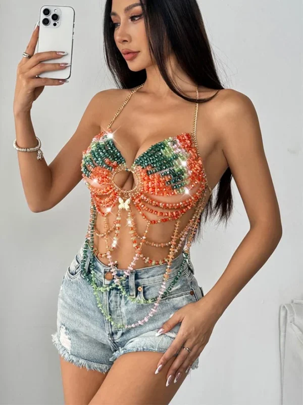 beaded-bra-exotic-beauty-4 Girl wear jewelry beaded bra