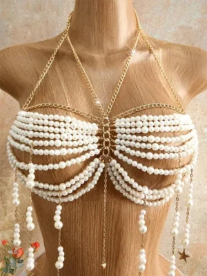 jewelry beaded bra