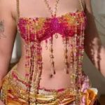 beaded-bra-hot-girl-1 Girl wear jewelry beaded bra