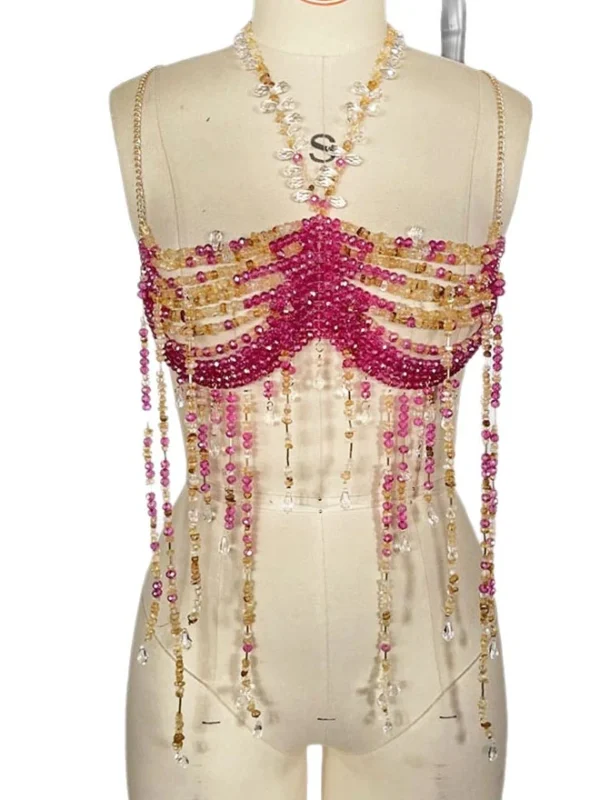beaded-bra-hot-girl-4 Girl wear jewelry beaded bra