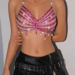 beaded-bra-miss-pink-3 Girl wear jewelry beaded bra