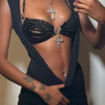 beaded-bra-night-black-1 Girl wear jewelry beaded bra