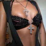 beaded-bra-night-black-2 Girl wear jewelry beaded bra