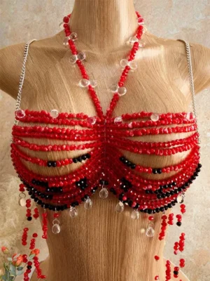 jewelry beaded bra