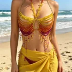 beaded-bra-summer-invasion-2 Girl wear jewelry beaded bra