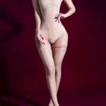 sexy-bodystocking-high-slit-suspender-stocking-11 women's sexy high-slit bodystocking with detachable suspender garter straps sheer bodysuit lingerie