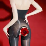 sexy-bodystocking-hollow-open-crotch-stocking-6 women's sexy hollow-out open-crotch bodystocking sheer bodysuit with cutout design and crotchless feature lingerie