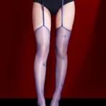 sexy-garter-stocking-suspender-butterflies-stockings-4 women's cute suspender seamless sheer stockings with butterflies pattern hosiery lingerie set