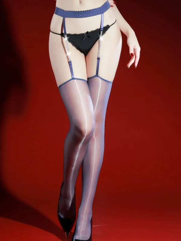 sexy-garter-stocking-suspender-diamond-stockings-5 women's sexy suspender stockings with diamond garter belt and seamless mesh hosiery lingerie set
