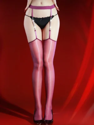sexy-garter-stocking-suspender-diamond-stockings-6 women's sexy suspender stockings with diamond garter belt and seamless mesh hosiery lingerie set