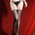 sexy-garter-stocking-suspender-diamond-stockings-7 women's sexy suspender stockings with diamond garter belt and seamless mesh hosiery lingerie set