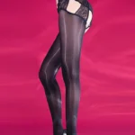 sexy-stockings-cute-crotchless-pantyhose-4 Cute black crotchless pantyhose sexy open-crotch hosiery with bowknot design for women