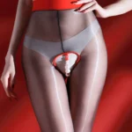 sexy-stockings-pearl-crotchless-pantyhose-3 Luxury black pearl crotchless pantyhose sexy open-crotch hosiery with bead embellishment for women