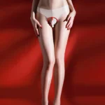 sexy-stockings-pearl-crotchless-pantyhose-6 Luxury beige pearl crotchless pantyhose sexy open-crotch hosiery with bead embellishment for women