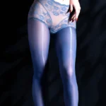 sexy-stockings-perspective-lace-pantyhose-5 women's sexy sheer lace pantyhose with see-through lace at waist and hips hosiery lingerie