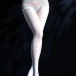 sexy-stockings-perspective-lace-pantyhose-7 women's sexy sheer lace pantyhose with see-through lace at waist and hips hosiery lingerie