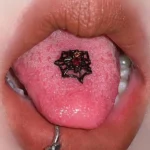body-jeweller-cobweb-tongue-stud-3 Gothic cobweb design tongue studs - Bubbleoo body jewelry