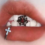 body-jeweller-cobweb-tongue-stud-4 Gothic cobweb design tongue studs - Bubbleoo body jewelry