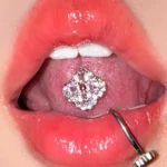 body-jeweller-flower-tongue-stud-2 Body Jewellery Flower Tongue Stud L138