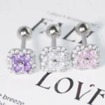 body-jeweller-flower-tongue-stud-3 Body Jewellery Flower Tongue Stud L138