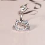 body-jeweller-hi-kitty-lip-piercing-rings-3 Bubbleoo cute kitty sparkling lip piercing rings with gems